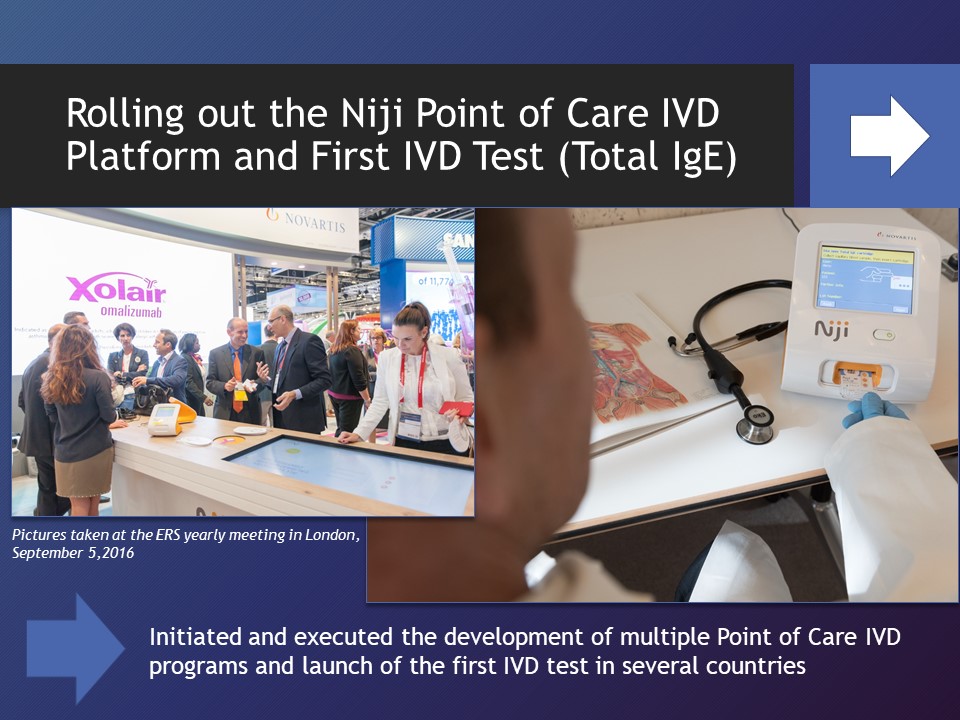 Rolling out the Niji Point of Care IVD Platform and First IVD Test (Total IgE)
