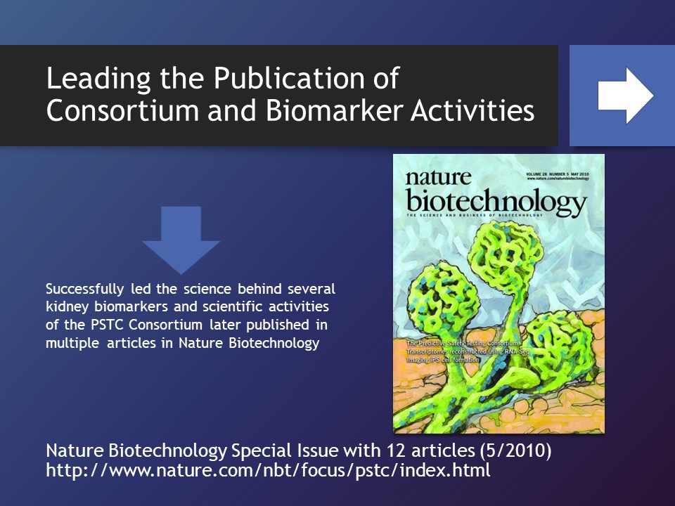 Leading the Publication of Consortium and Biomarker Activities 